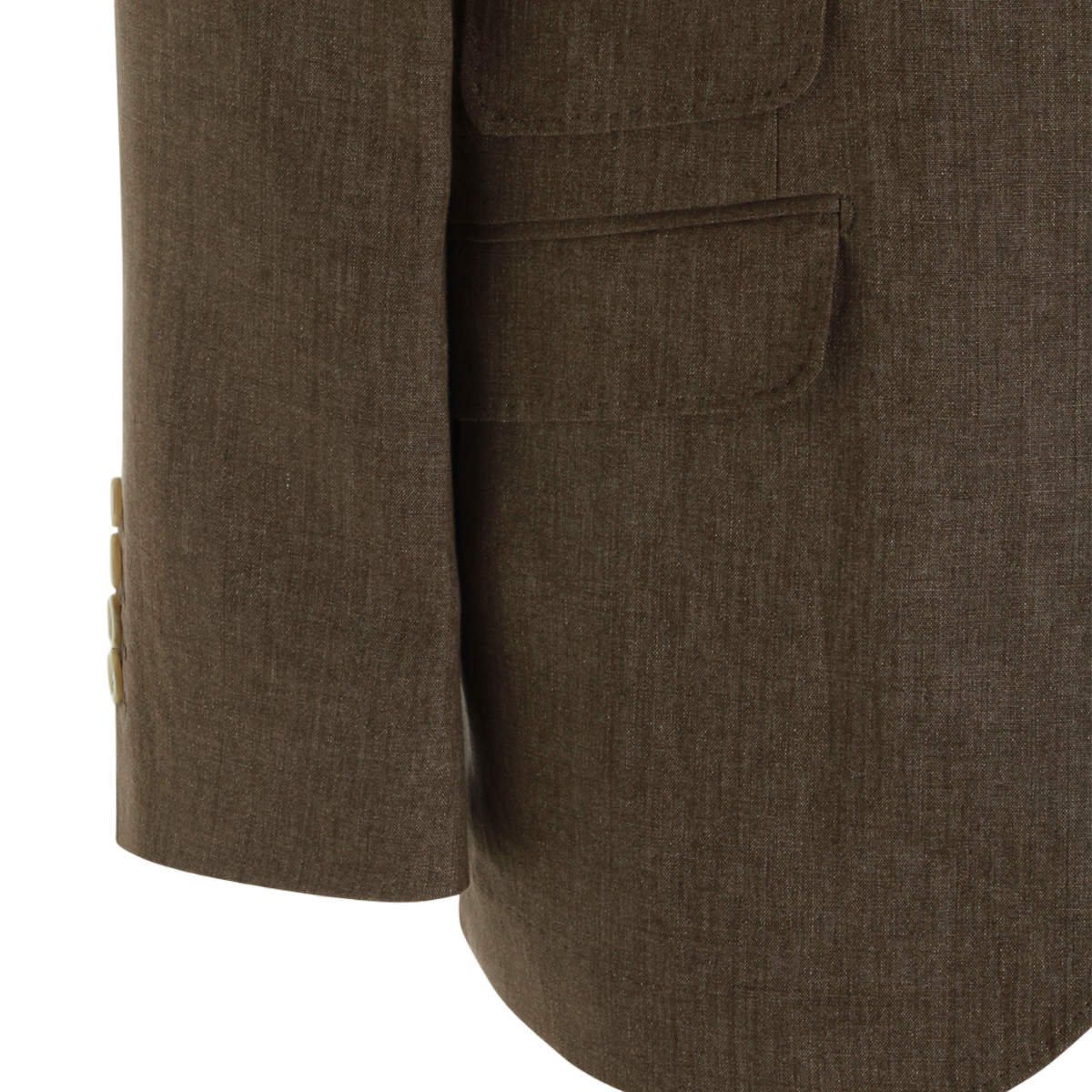 Brunello Cucinelli Tailored Brown Blazer with Notch Lapels Bruin