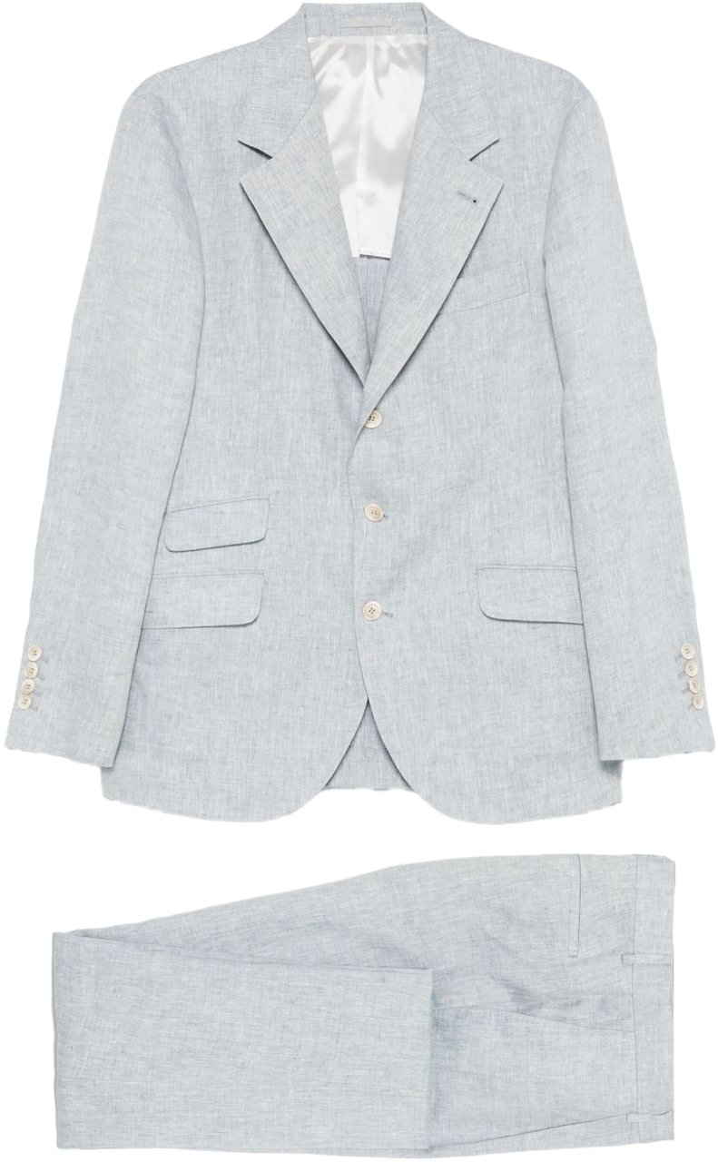 Brunello Cucinelli Suit Grey Grijs