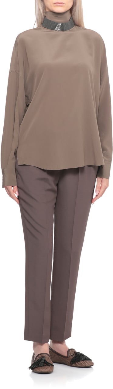 Brunello Cucinelli Shirts Brown Bruin