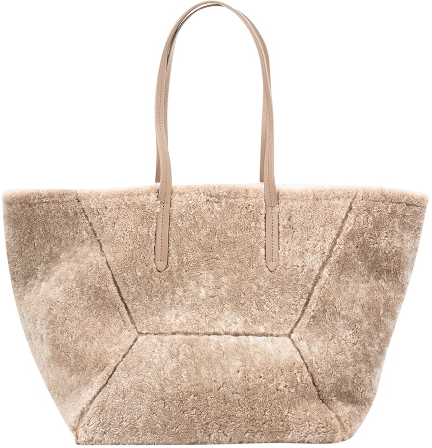 Brunello Cucinelli Shearling Curly Bag Bruin