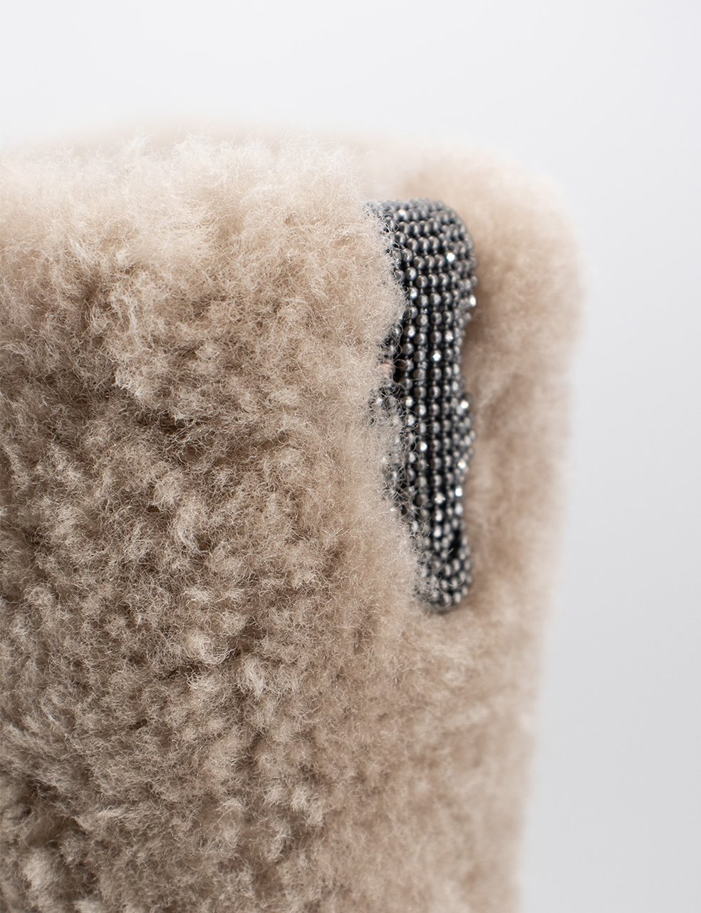Brunello Cucinelli Shearling Curly Bag Bruin