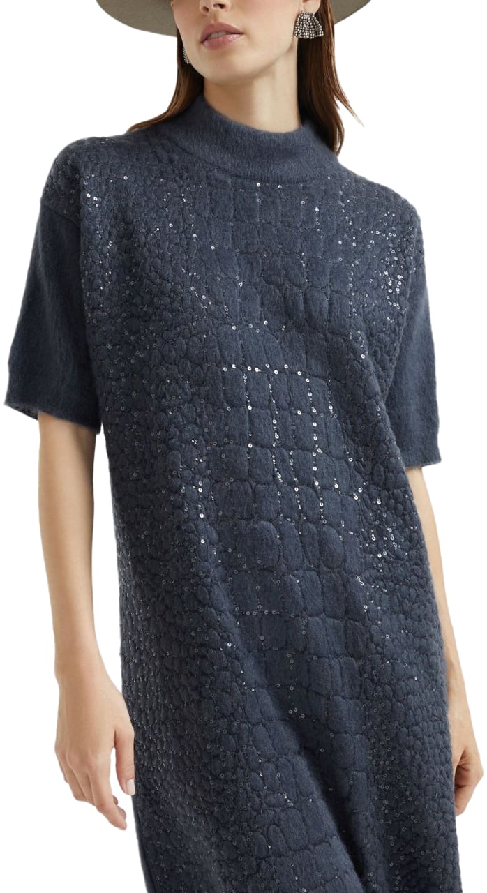 Brunello Cucinelli Dresses Blue Blauw