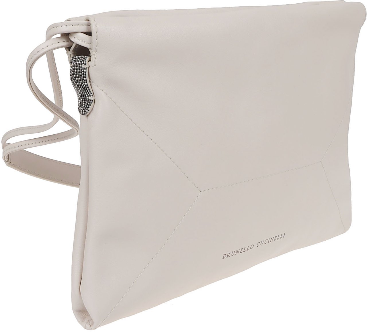 Brunello Cucinelli Rectangular Ivory Bag Wit