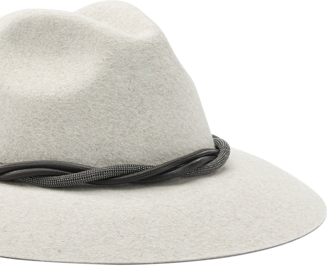 Brunello Cucinelli Felt fedora hat Wit