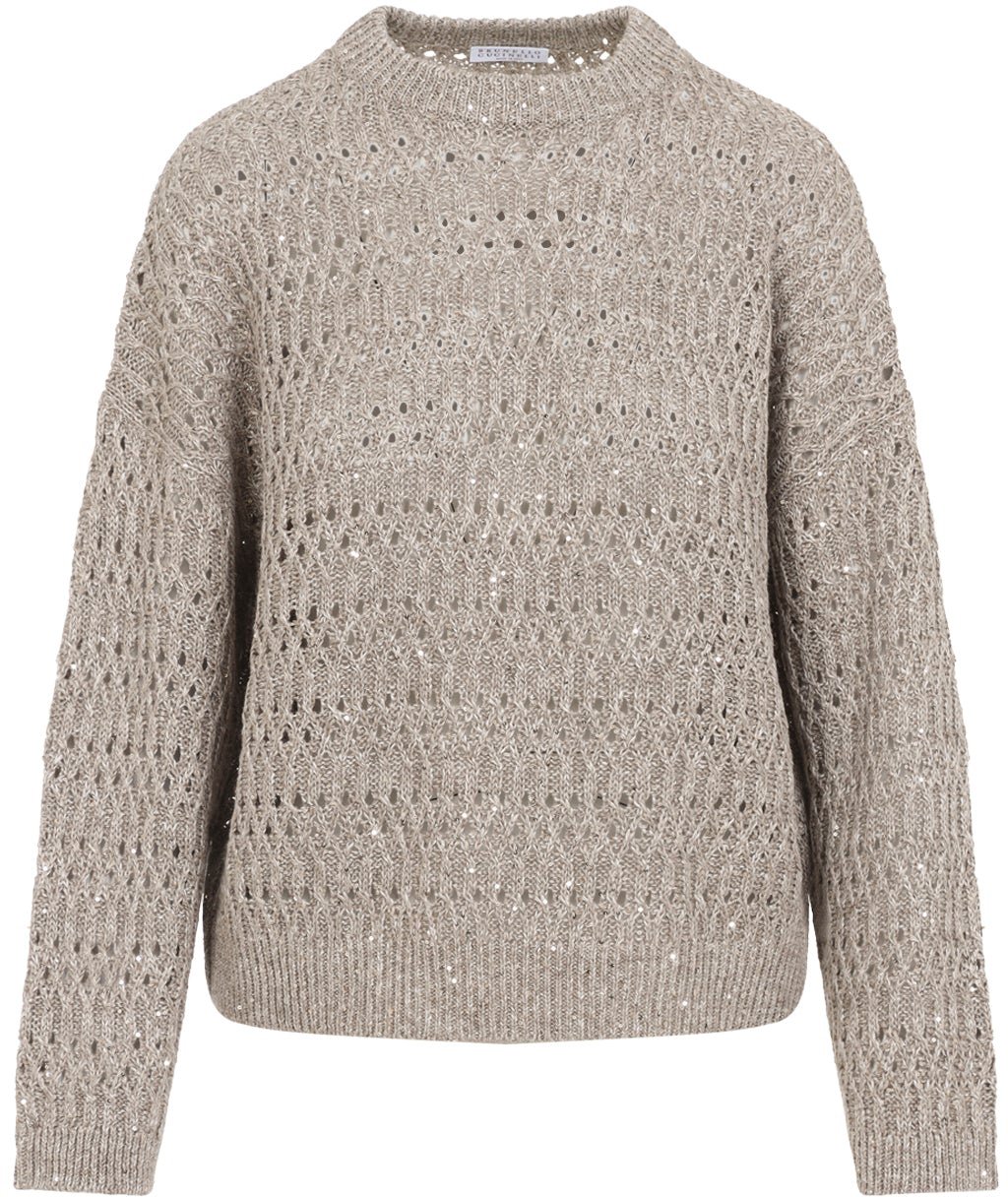 Brunello Cucinelli Linen Sweater Divers