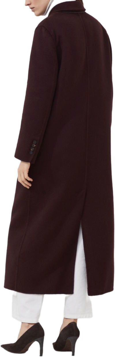 Brunello Cucinelli Coats Bordeaux Rood
