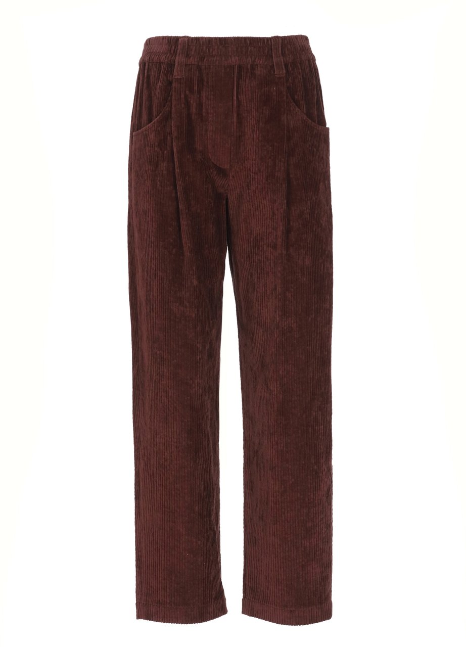 Brunello Cucinelli Trousers Purple Paars