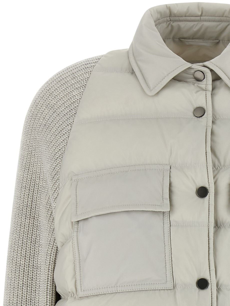 Brunello Cucinelli Coats Grey Grijs
