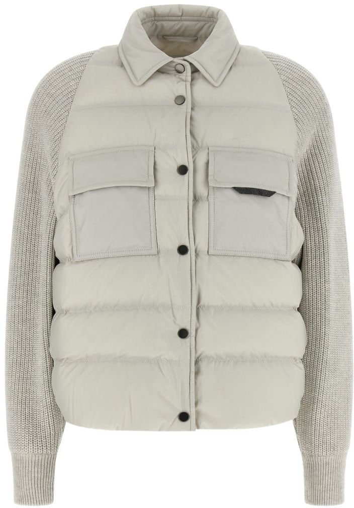 Brunello Cucinelli Coats Grey Grijs