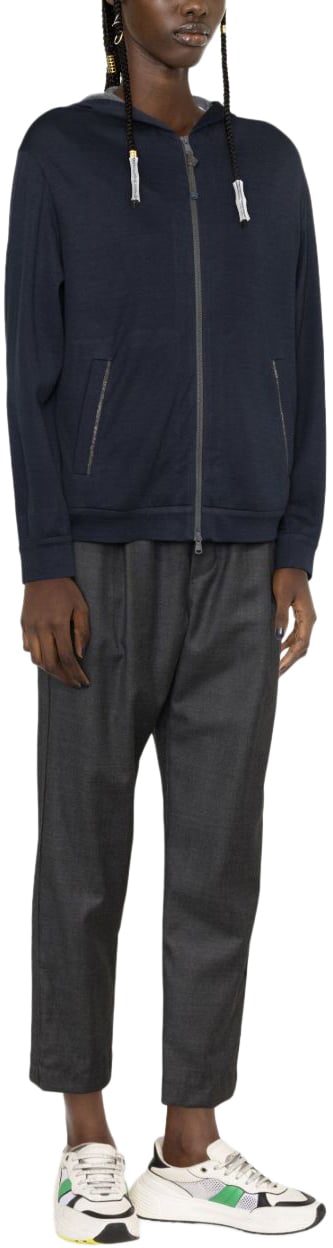 Brunello Cucinelli Sweaters Blue Blauw