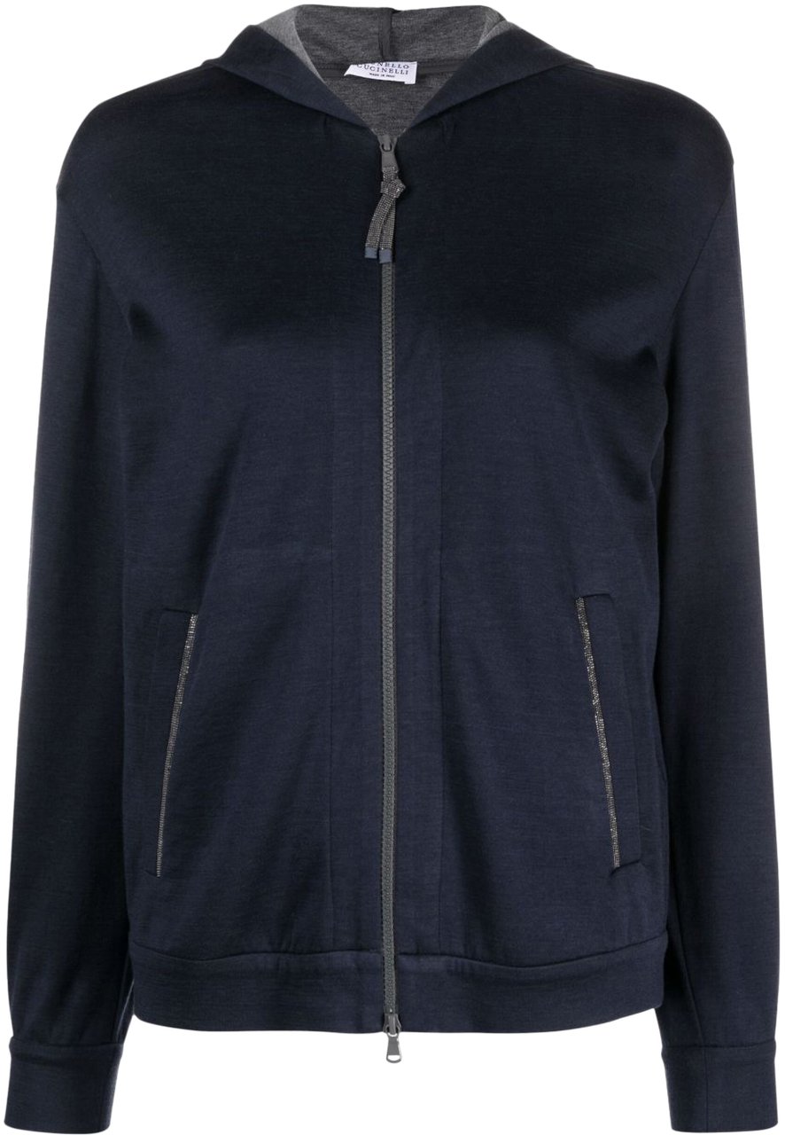 Brunello Cucinelli Sweaters Blue Blauw