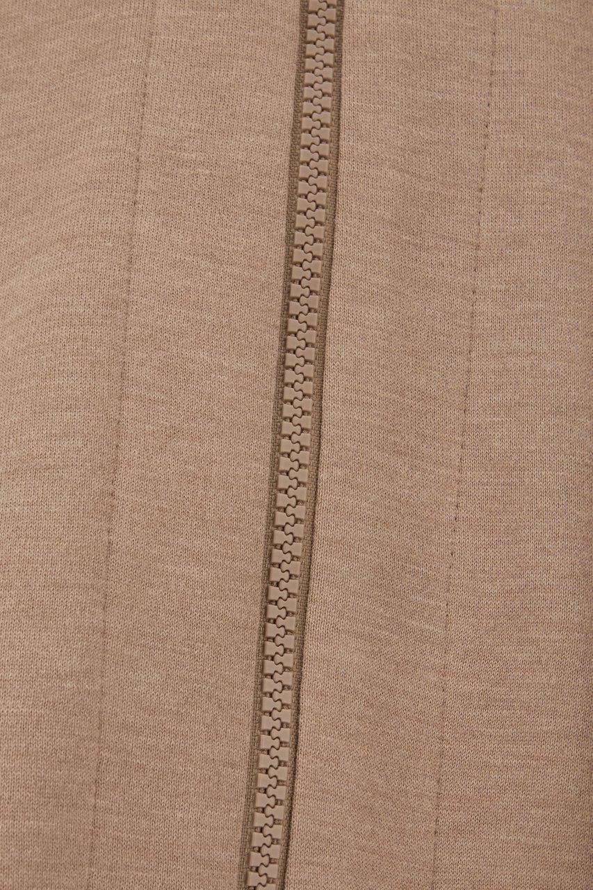 Brunello Cucinelli Cappuccino cotton blend sweatshirt Bruin