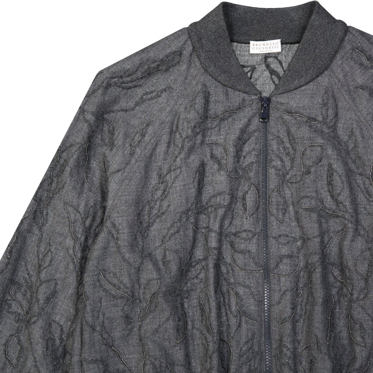 Brunello Cucinelli Wool Jacket Grijs