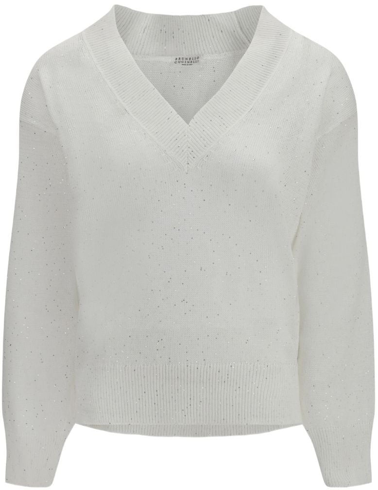 Brunello Cucinelli Sweaters White Wit