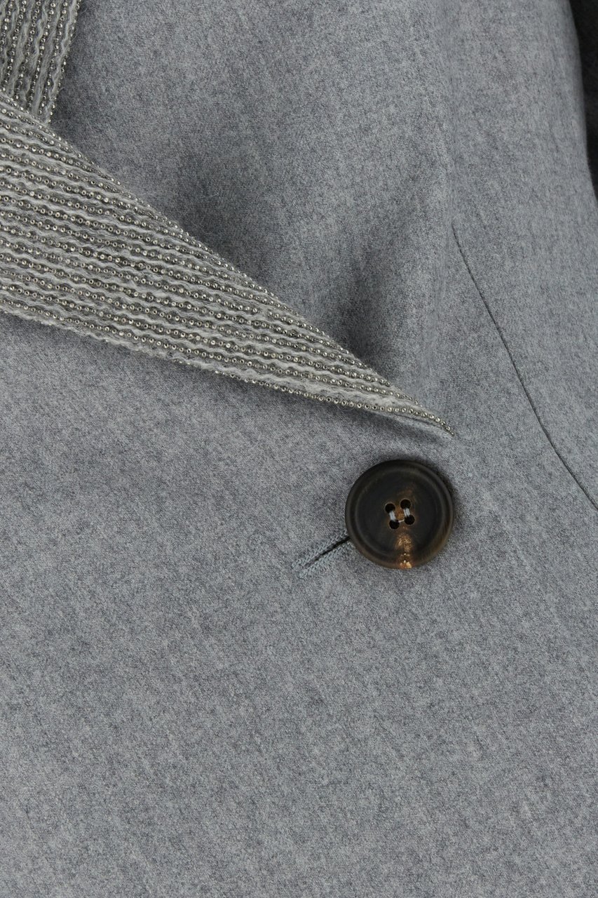 Brunello Cucinelli Brunello Cucinelli Grey wool blazer Grijs