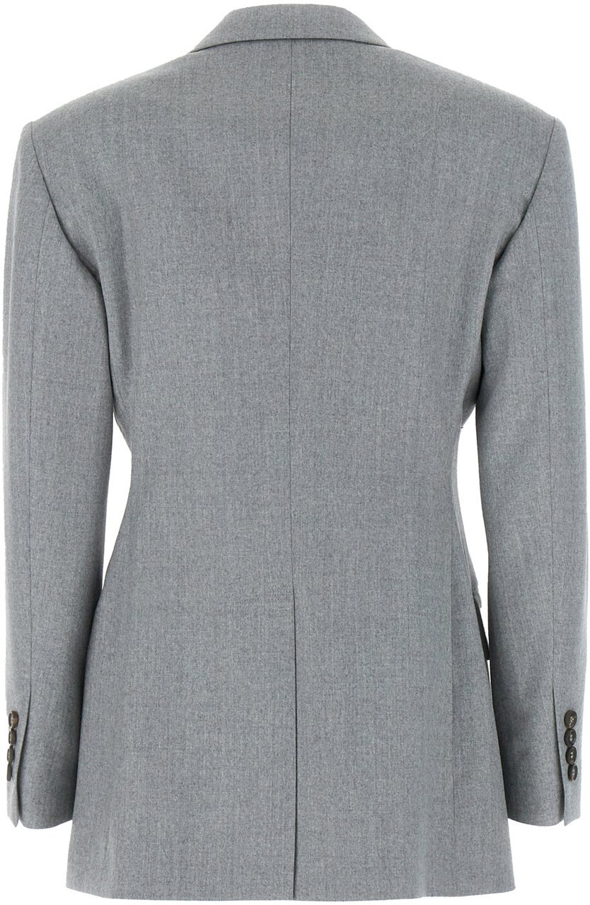 Brunello Cucinelli Brunello Cucinelli Grey wool blazer Grijs