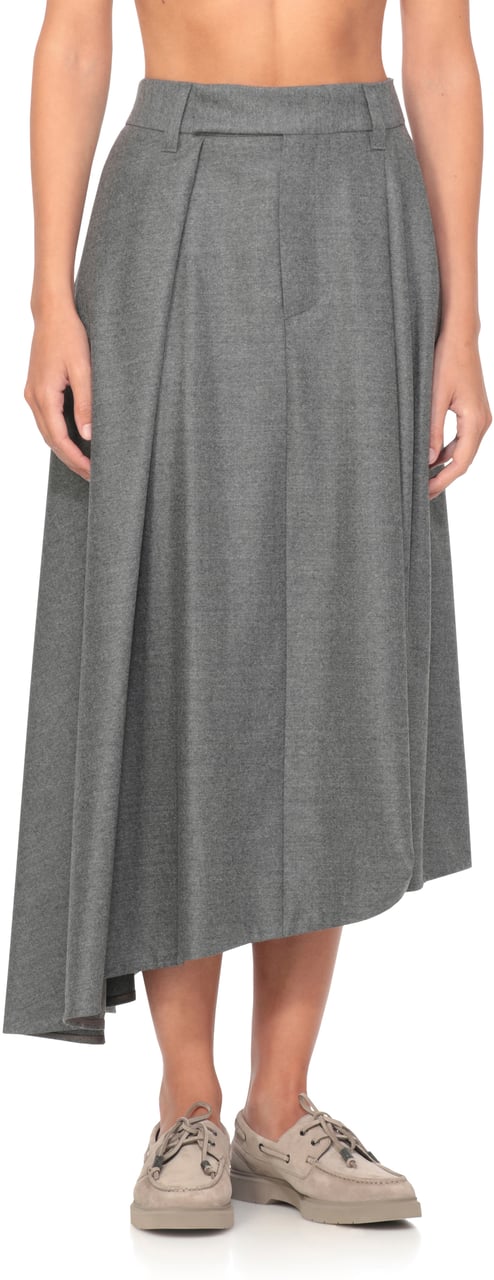 Brunello Cucinelli Skirts Grey Grijs