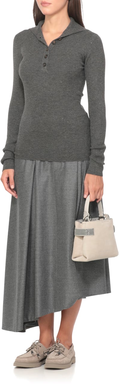 Brunello Cucinelli Skirts Grey Grijs