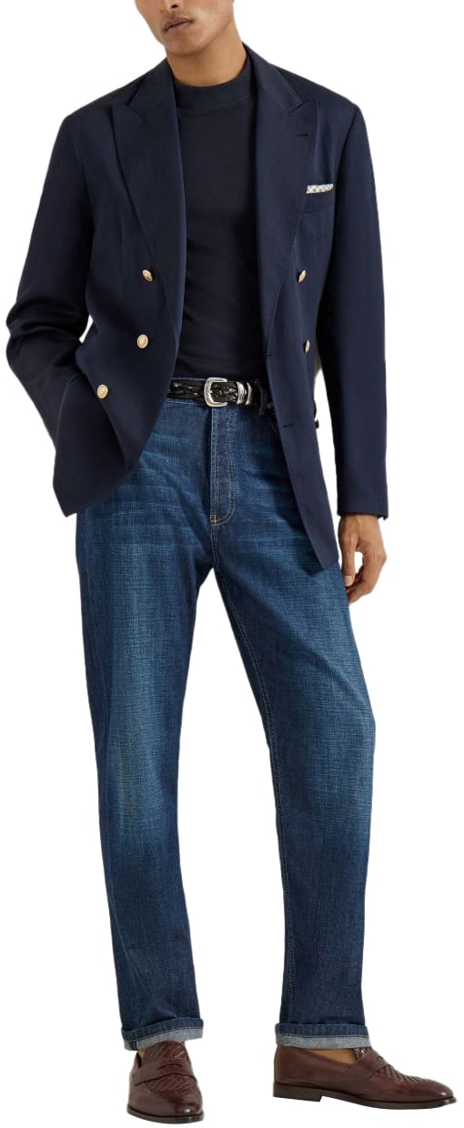 Brunello Cucinelli Jeans Blue Blauw