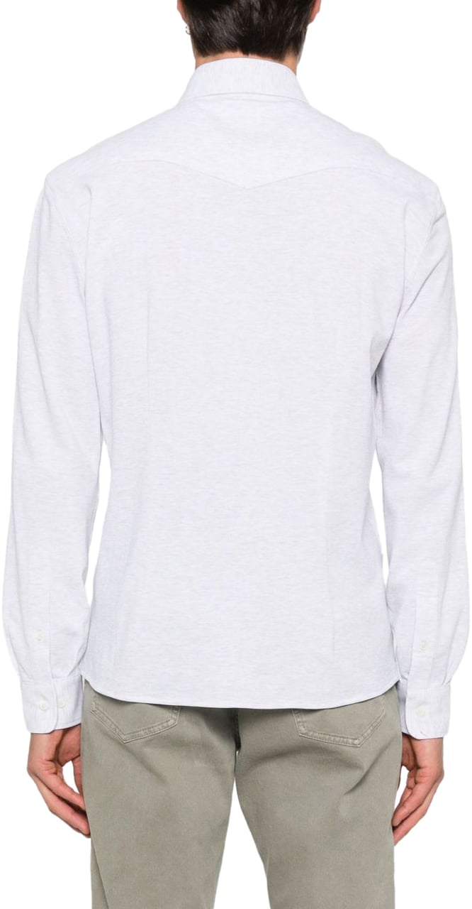Brunello Cucinelli Shirts Light Grey Grijs