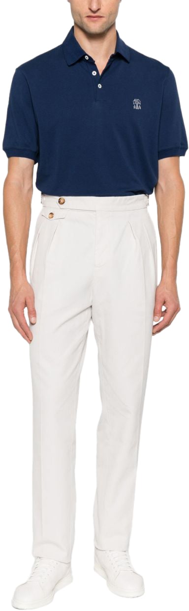 Brunello Cucinelli T-Shirts And Polos Blue Blauw