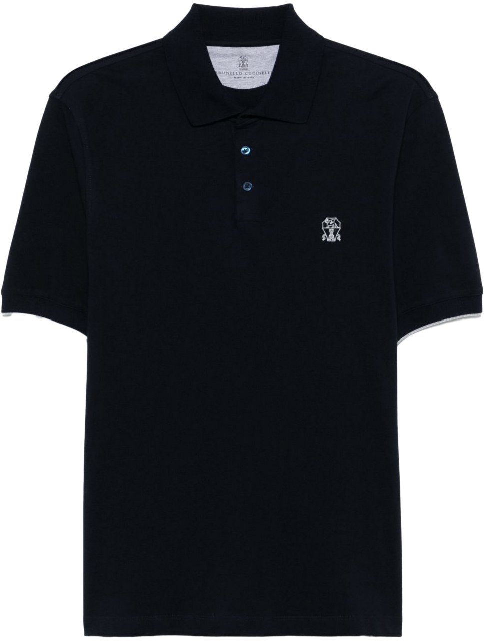 Brunello Cucinelli T-Shirts And Polos Blue Blauw