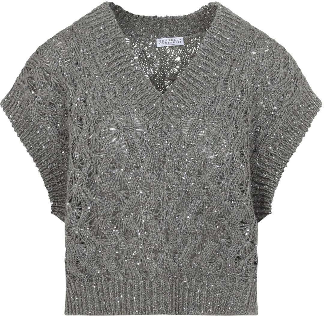 Brunello Cucinelli V-Neckline Sweater Divers