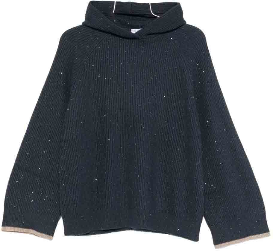 Brunello Cucinelli Sweaters Blue Blauw