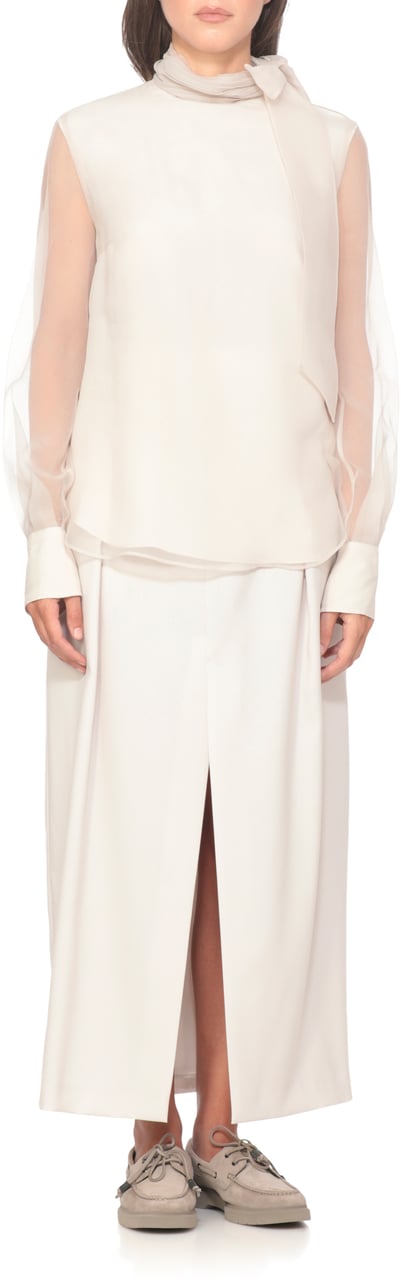 Brunello Cucinelli Shirts Ivory Wit