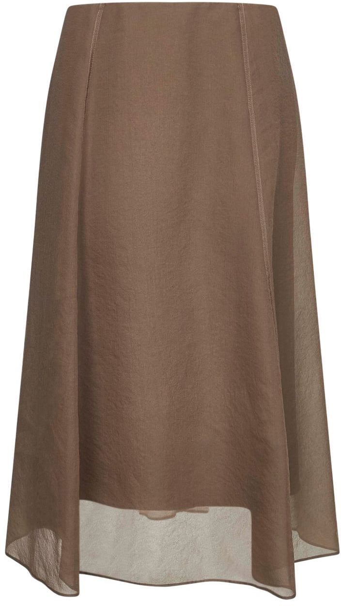 Brunello Cucinelli Skirts Brown Bruin