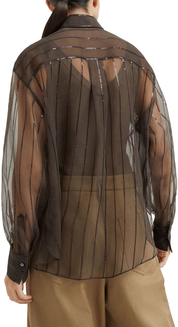 Brunello Cucinelli Shirts Brown Bruin