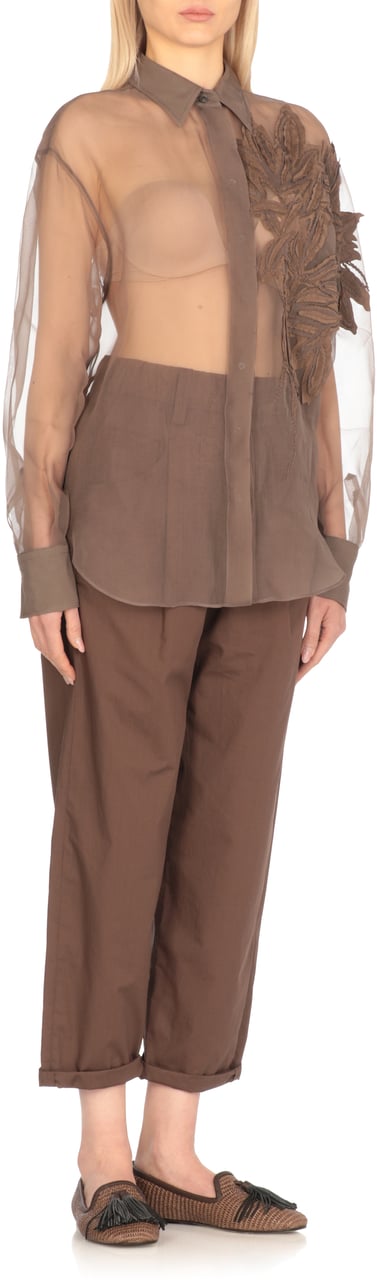 Brunello Cucinelli Shirts Brown Bruin
