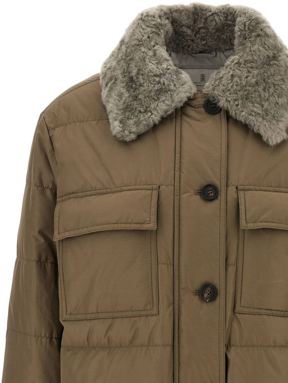 Brunello Cucinelli Coats Brown Bruin