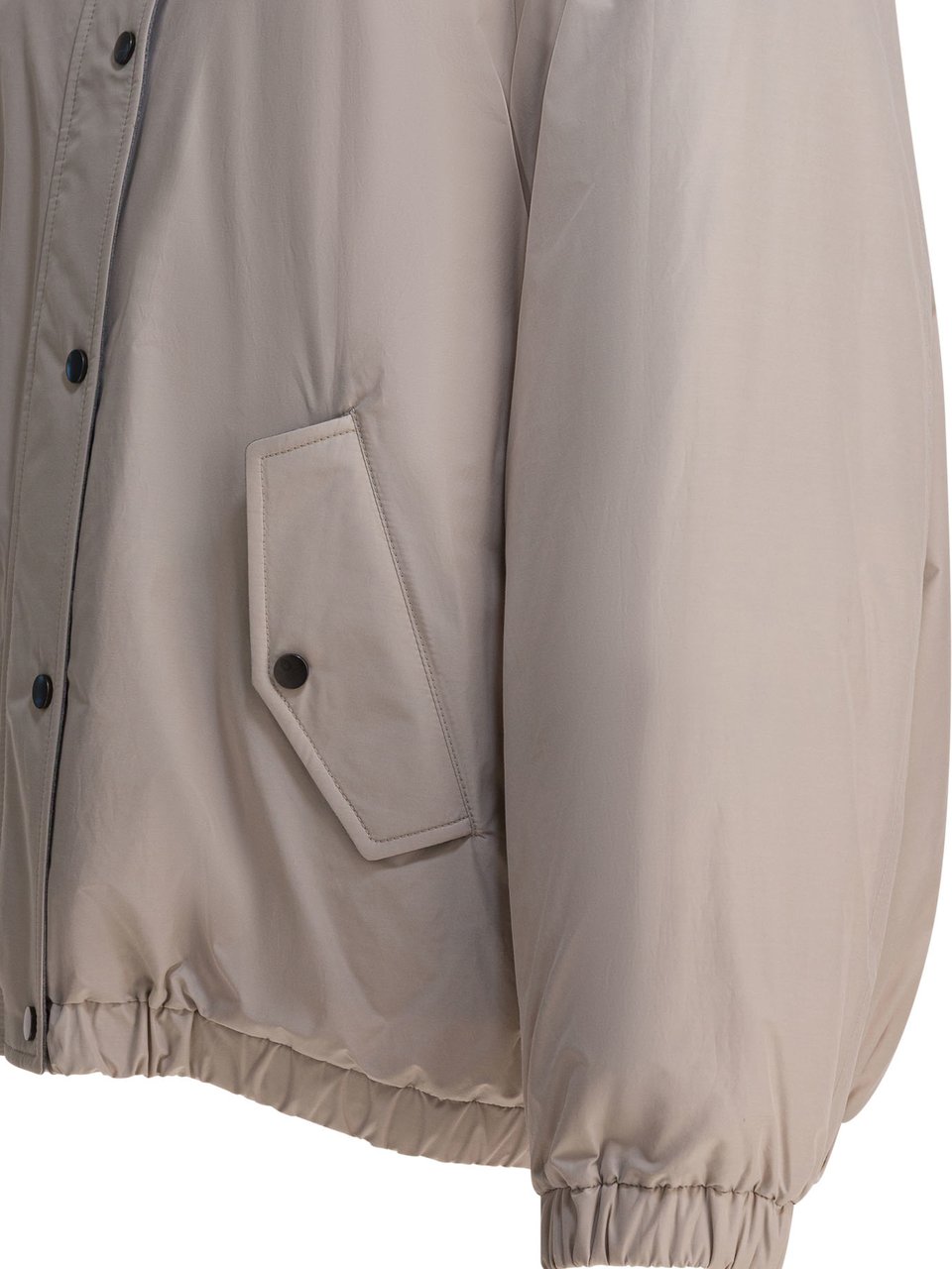 Brunello Cucinelli Taffeta quilt jacket Grijs