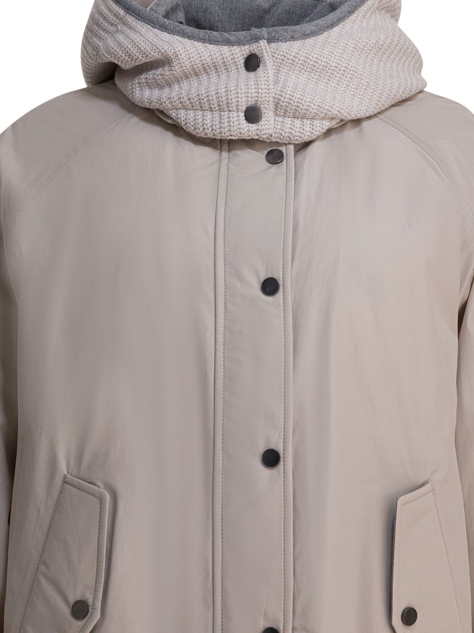 Brunello Cucinelli Taffeta quilt jacket Grijs