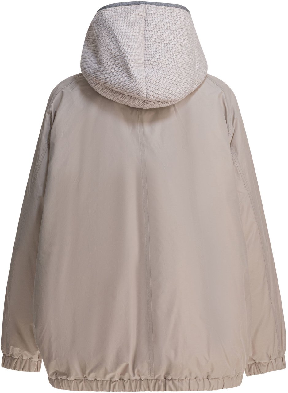 Brunello Cucinelli Taffeta quilt jacket Grijs