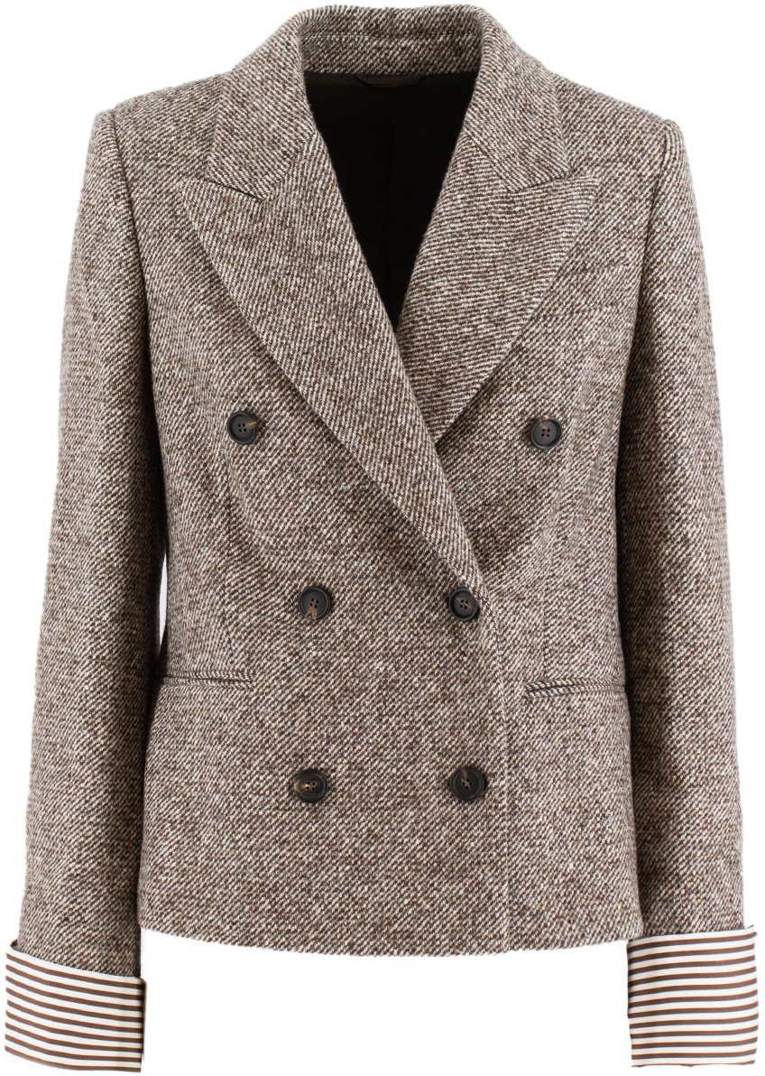 Brunello Cucinelli Double-breasted jacket Grijs