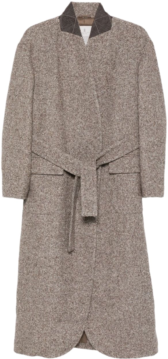 Brunello Cucinelli Coats Brown Bruin