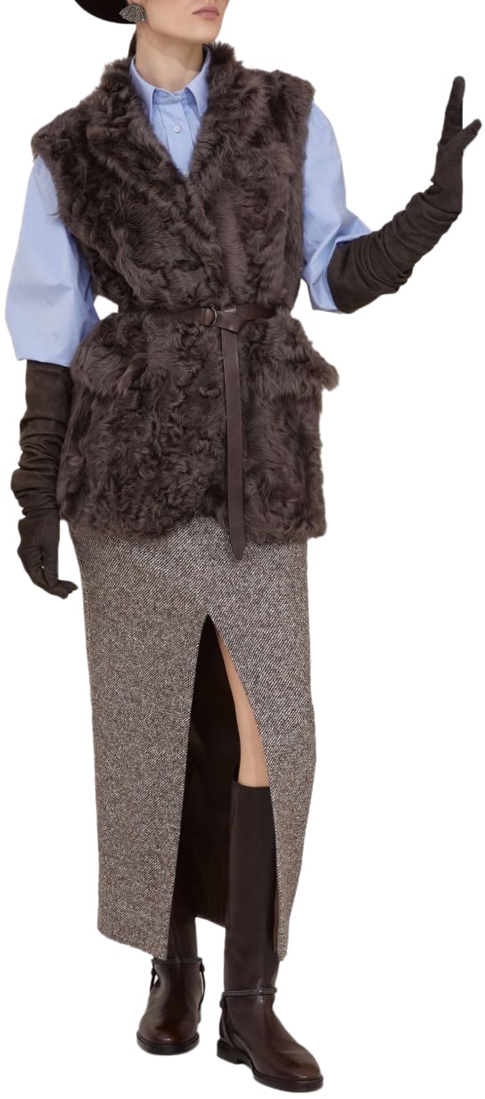 Brunello Cucinelli Skirts Brown Bruin
