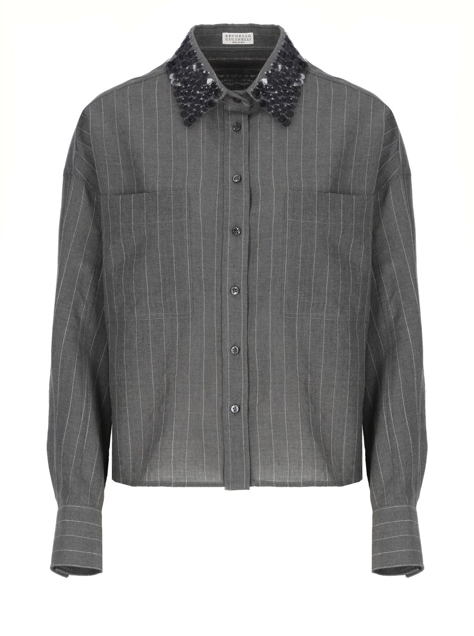 Brunello Cucinelli Shirts Grey Grijs
