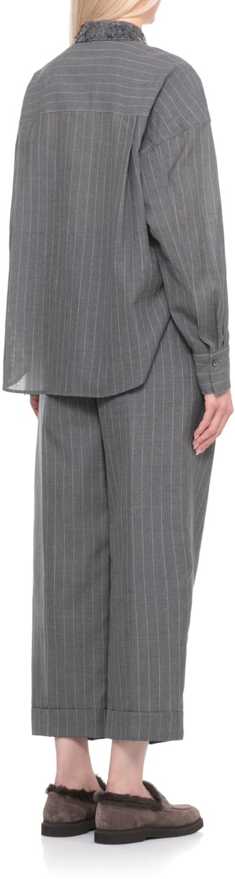 Brunello Cucinelli Shirts Grey Grijs