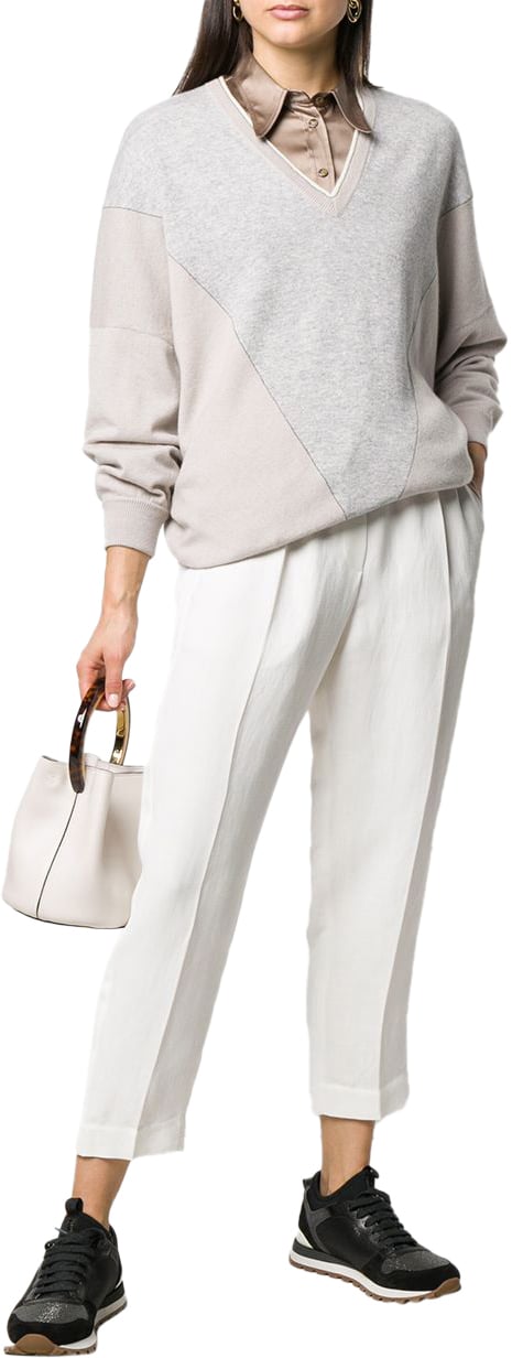 Brunello Cucinelli Trousers White Wit