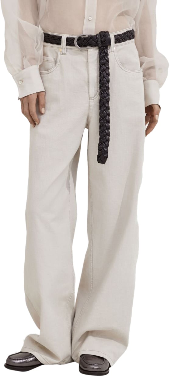 Brunello Cucinelli Trousers White Wit
