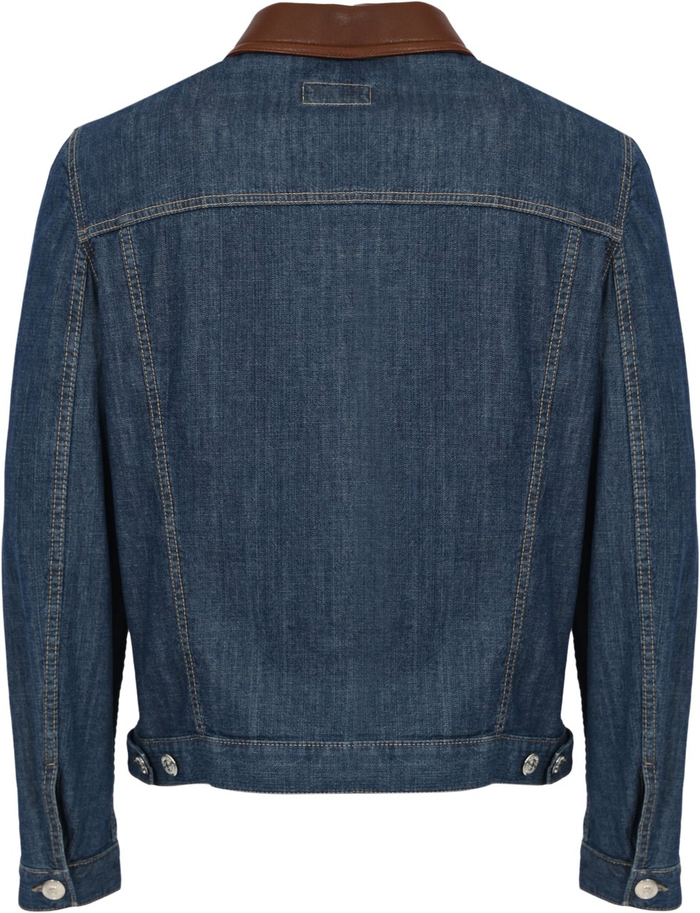 Brunello Cucinelli Coats Denim Scuro+Bruciato Blauw