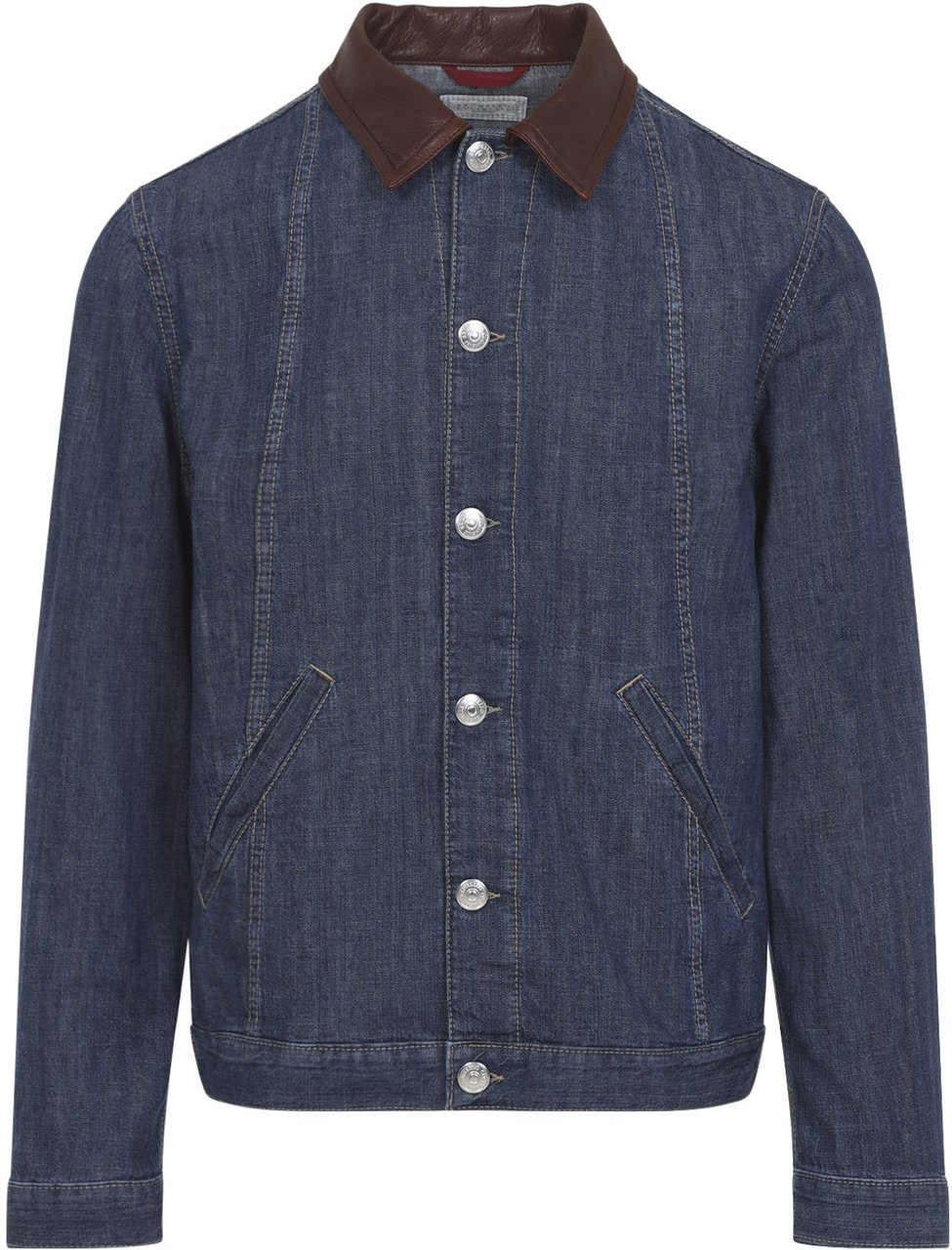 Brunello Cucinelli Brunello Cucinelli Leather Collar Jacket Divers