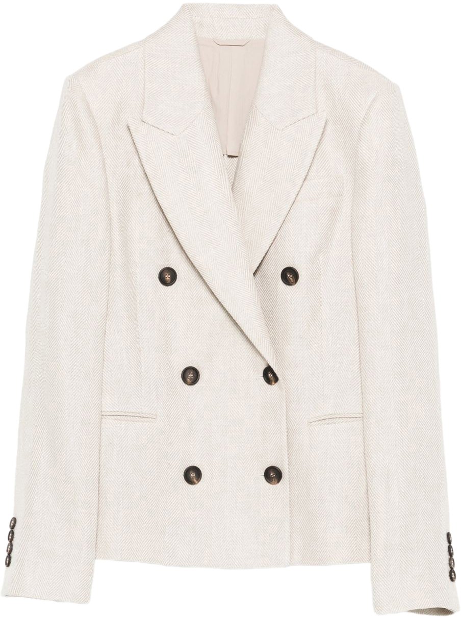 Brunello Cucinelli Jackets Beigepanama Beige