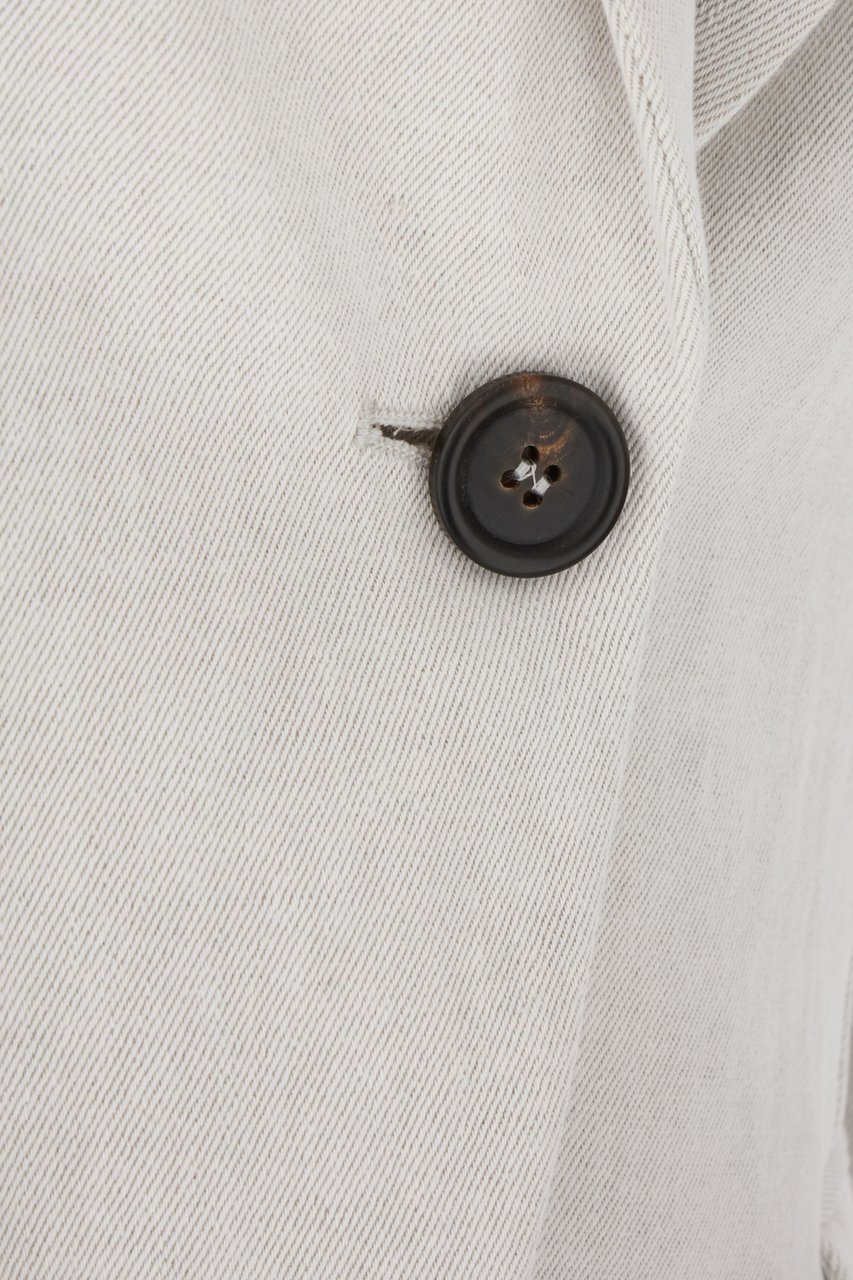 Brunello Cucinelli Brunello Cucinelli Light grey cotton blend blazer Neutraal