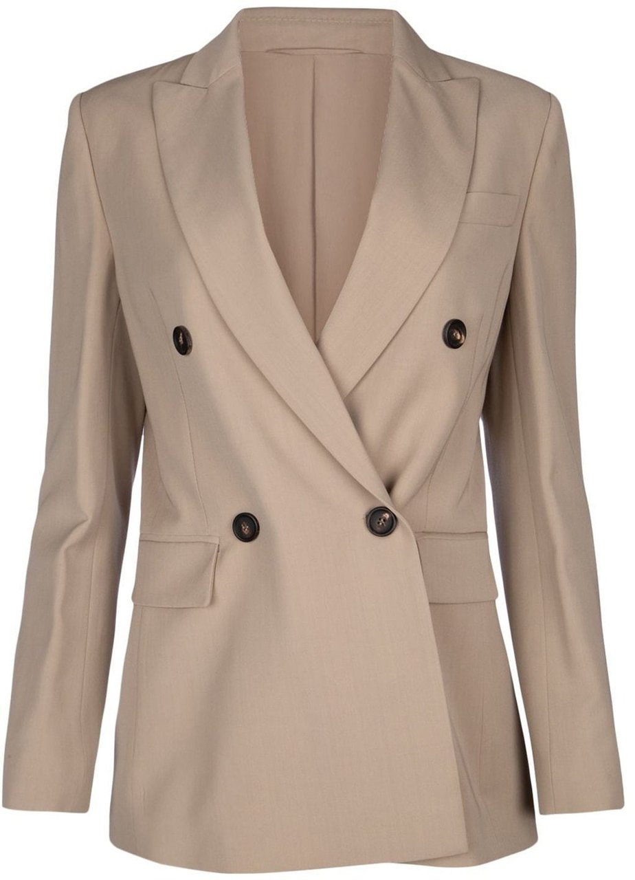 Brunello Cucinelli Brunello Cucinelli Wool Jacket Beige