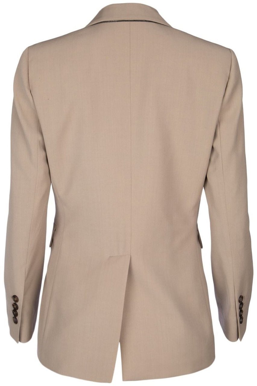 Brunello Cucinelli Wool Jacket Beige