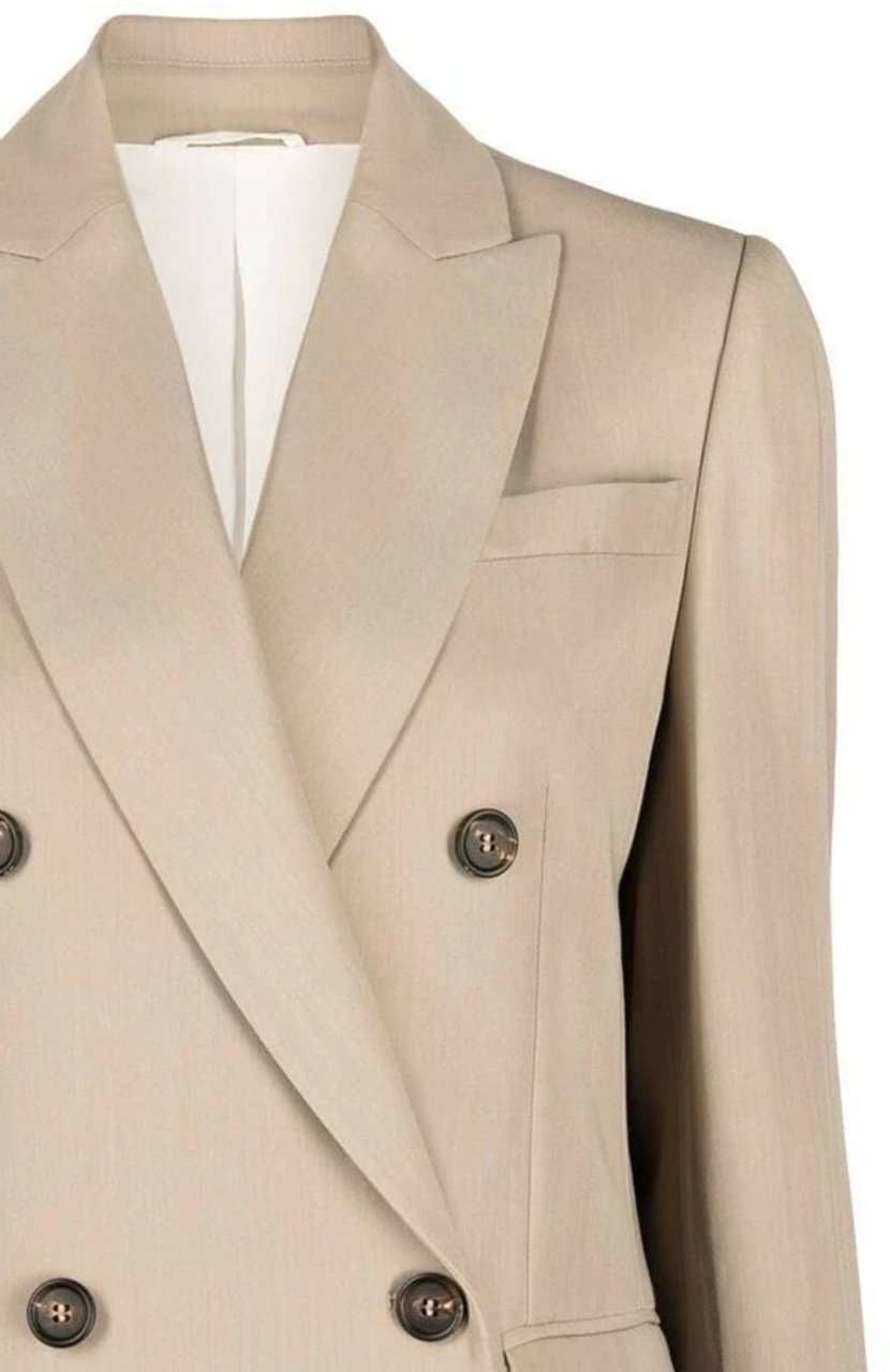 Brunello Cucinelli Wool Jacket Beige